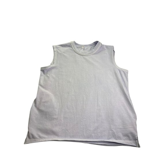 Free People Movement Tank Top Hot Shot Crewneck XS Oversized Purple Pockets - Picture 1 of 9